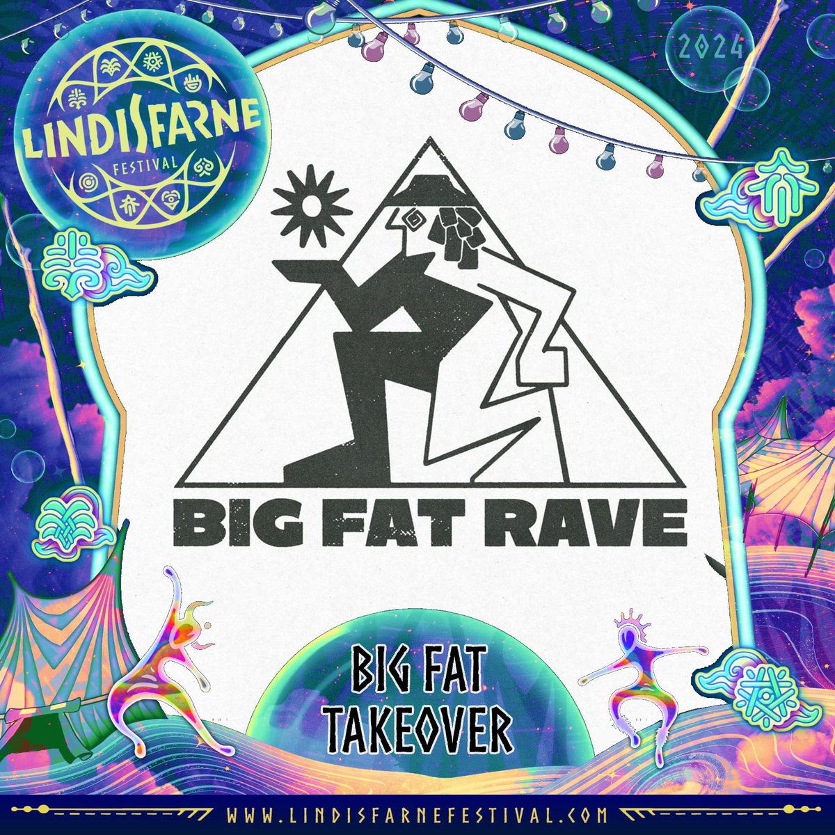 lindisfarnefest's tweet photo. More from the temple 🛕 on Friday night, this time, some nu skool fire starters… 

#KlumzyKhemist with MC MYNX #LaylaLu with Burger Boy plus the EPIC #BigFatRave and a 6pm takeover from The Bridge : UK Hip Hop! 

Whoop!!!! See you soon party starters! 💙🤖🎧 https://t.co/uyYrs39ALi
