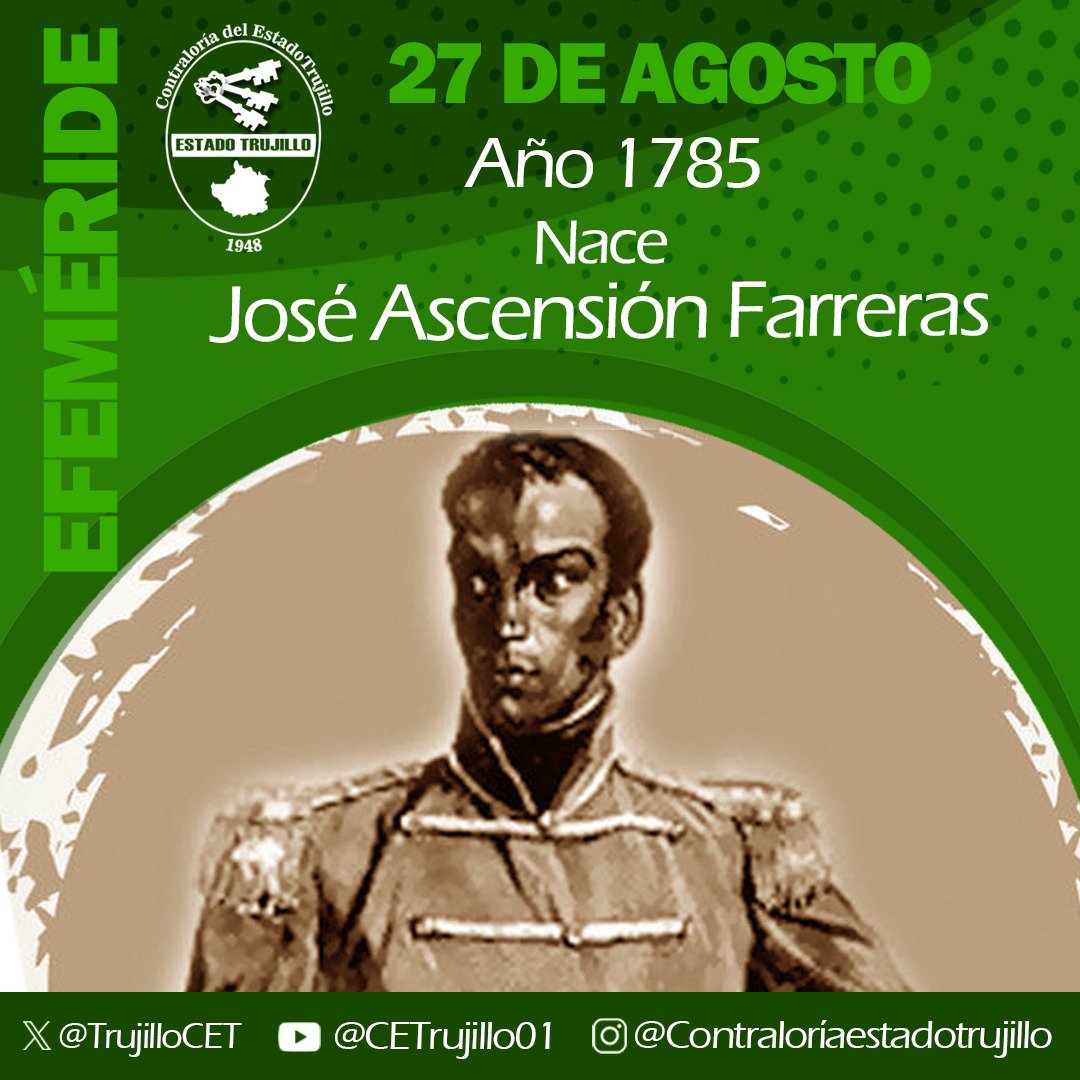 #taldíacomohoy #27 de agosto, Militar Venezolano prócer de la Guerra de Independencia. Se destacó en la lucha por la libertad de la Patria de la mano de Simón Bolívar y Antonio José de Sucre.