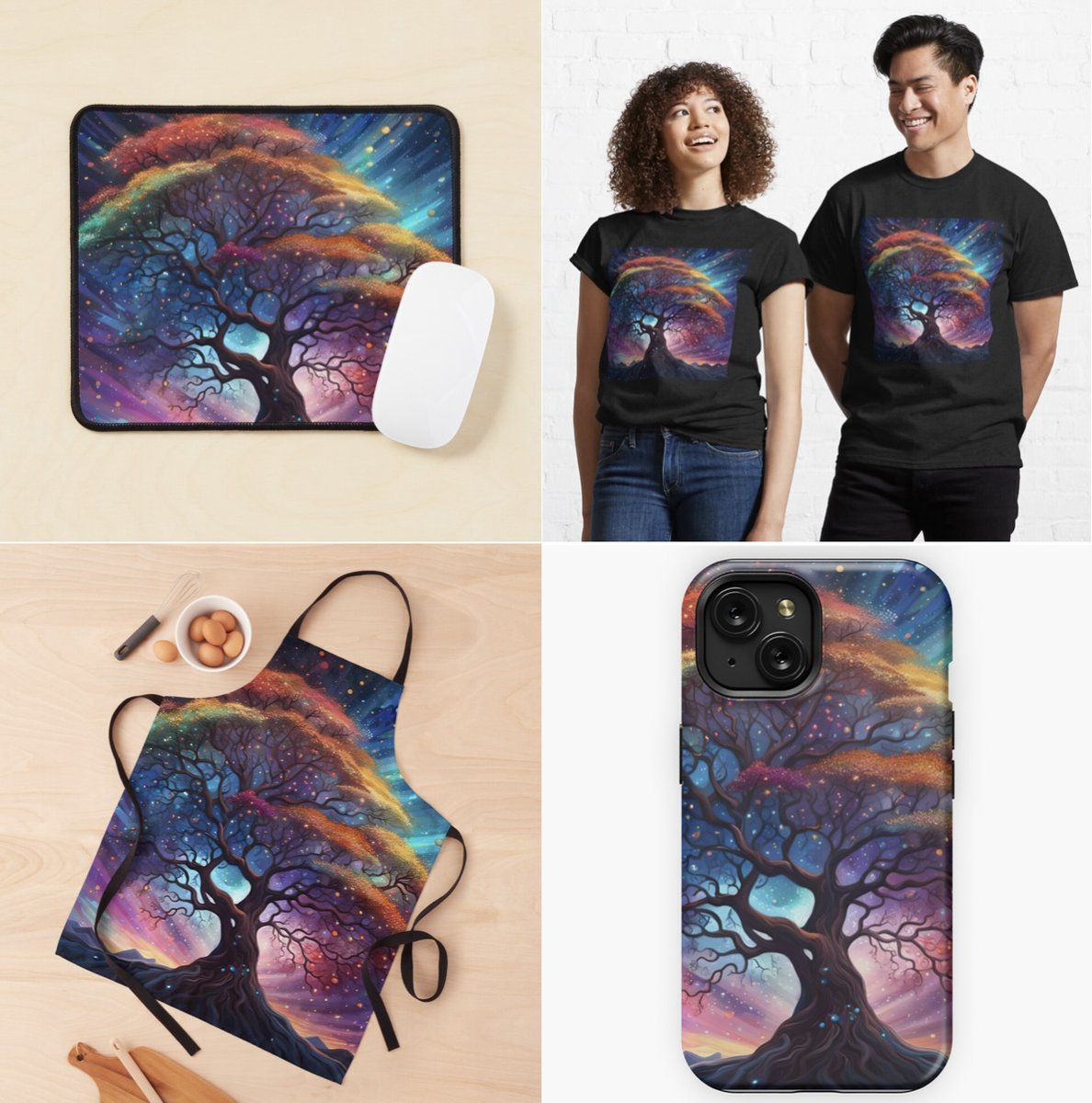 SmartPufferFish's tweet photo. #EtherealTree of #CosmicWonders #Tshirt #Apron #MousePad #iPhoneCase @smartpufferfish
https://t.co/b7PQPNkCIo
https://t.co/5tCTo7tsEo
#CosmicArt #VibrantTree #MysticalTree #GalaxyArt #FantasyLandscape #Uranus2324 #Freenbecky #Redbubble #Teepublic https://t.co/r2QDsU4CJn