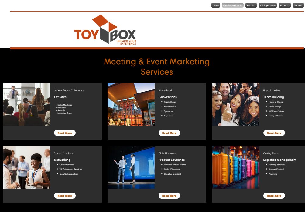 Want to get a better idea of what we are all about?  Take a look at our web site and run through some ideas and details.  #events #meetings #hospitality toybox-experience.com/meetings-events
