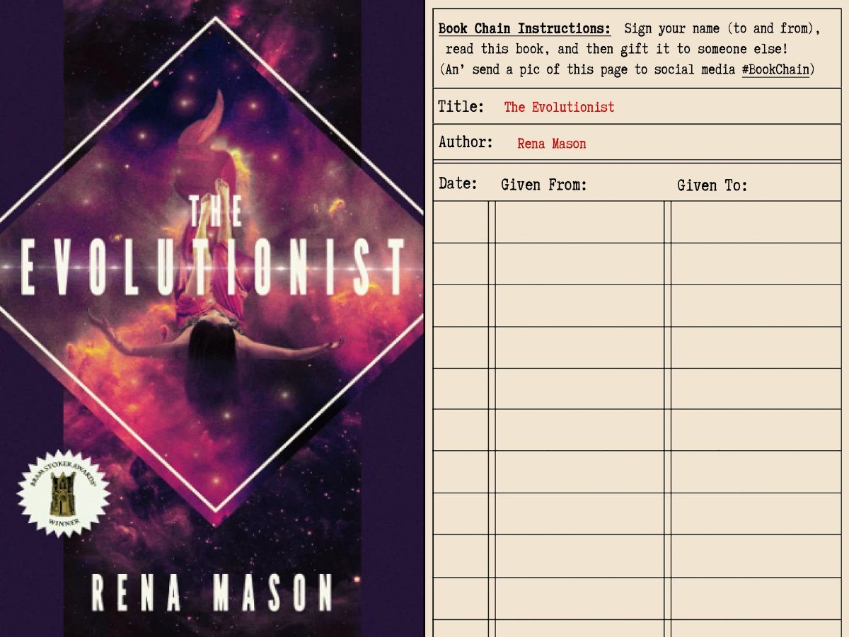 ericjguignard's tweet image. Highlighting #BookChain 7!

THE EVOLUTIONIST (@EnPocalypsePub) by @RenaMason88:

Tracked as ericjguignard.blogspot.com/2024/08/book-c…

Where to next? Only chance and the last reader involved may determine! #BookChainChallenge