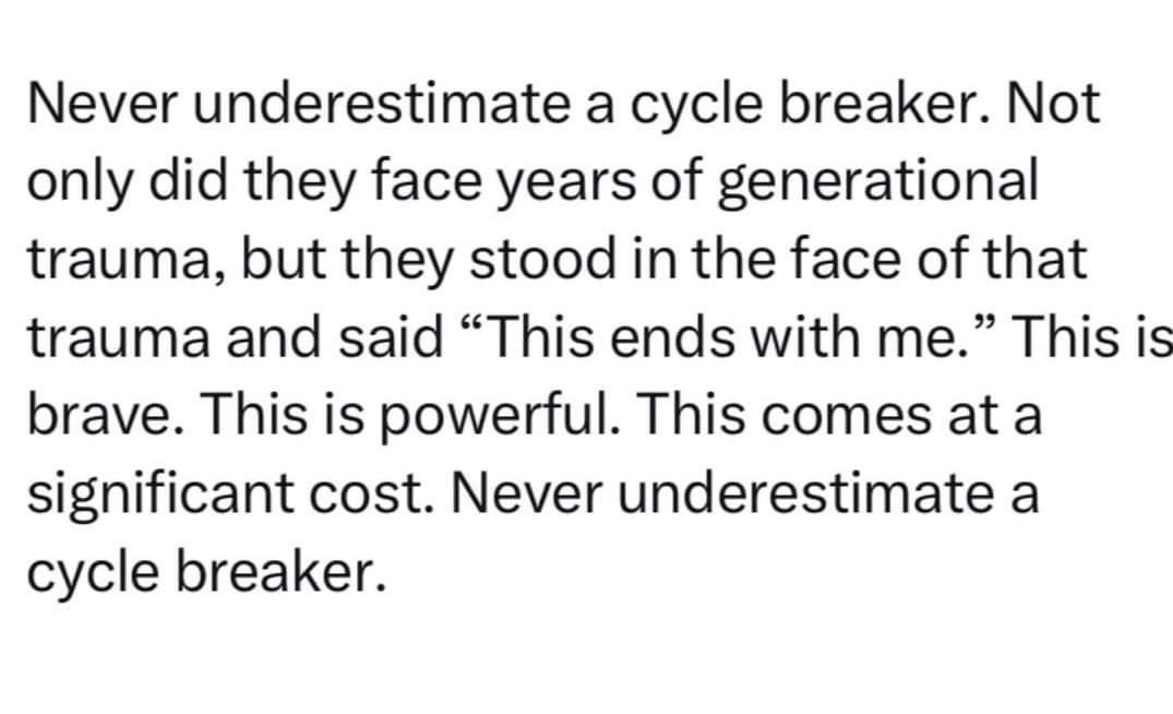nowyouseetv's tweet photo. You don’t have to keep everything you inherit. Spit out the bones; break generational curses. #selfreminder #breakchains #recovery #overcome #generationalcurses https://t.co/d6Th69QJaR