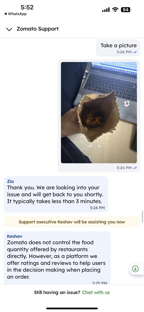 maddypalsani's tweet photo. @Zomato @zomatocare @deepigoyal , I’m extremely disappointed with your service! I ordered from "Bansi" (Order #6125956674) expecting a samosa and 500g of kanda bhajiya, but I only received 100g of kanda bhajiya along with samosa pav. https://t.co/cIFtqGRjmA