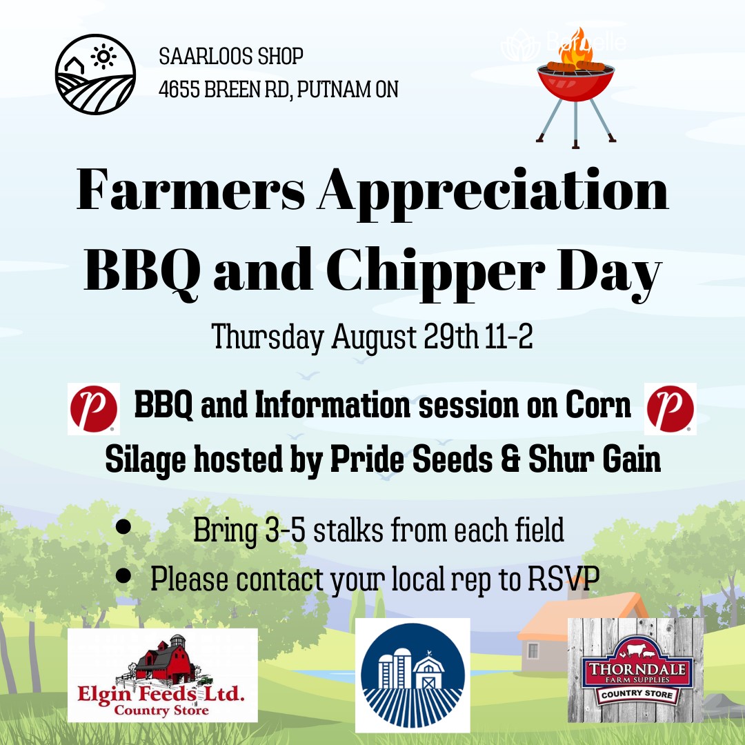 erik_devries96's tweet photo. Join us for our upcoming corn chipper days!
BBQ - August 29 
Coffee and donuts - Sept. 4, 5, 6
#cowchow2024 #OntarioDairy #OntAg https://t.co/QC4M7GrTTb