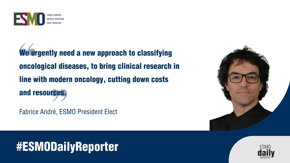 ESMO - Eur. Oncology (@myesmo) on Twitter photo Advances in #PrecisionOncology are moving the field towards biology-based #CancerCare: ESMO is supporting the change with a series of tailored resources for medical oncologists.
Read <a href="/FAndreMD/">FabriceAndre</a> interview in the #ESMODailyReporter
👉ow.ly/Sn4350T7ptt Advances in #PrecisionOncology are moving the field towards biology-based #CancerCare: ESMO is supporting the change with a series of tailored resources for medical oncologists.
Read <a href="/FAndreMD/">FabriceAndre</a> interview in the #ESMODailyReporter
👉ow.ly/Sn4350T7ptt