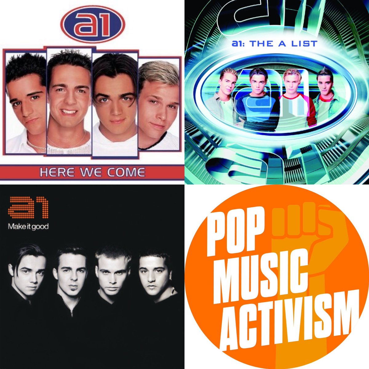 Pop_Activism's tweet photo. 🚨🚨We’ve got A1’s first three albums available on streaming in the US! Thanks to Sony UK! NB: Spotify might not show on Spotify till tomorrow @benadamsuk @MarkReadMusic @a1christian @mazzratazz @a1official https://t.co/iIOyYJQGBi https://t.co/OXqTA7tHQN