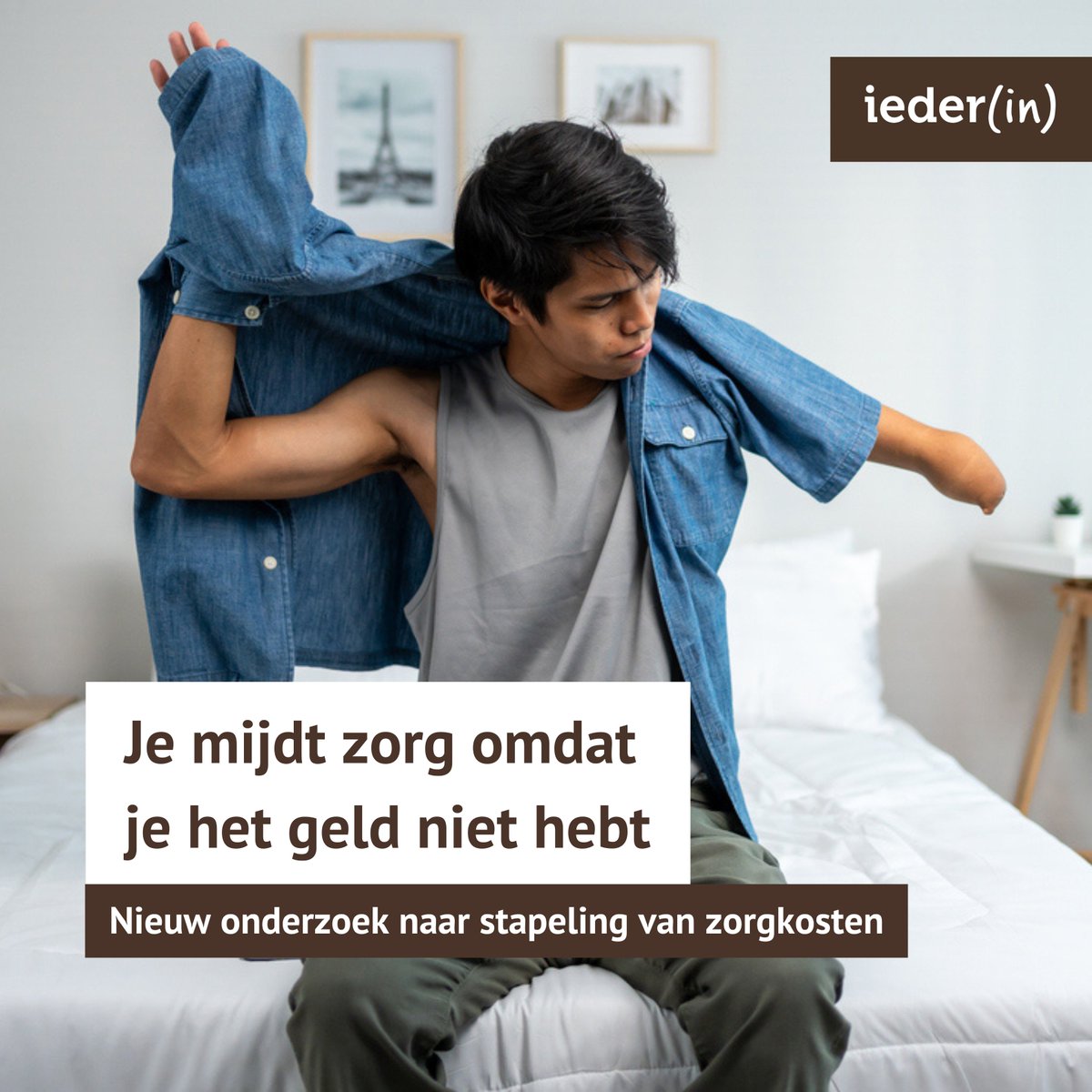 De stapeling van zorgkosten brengt veel mensen met een beperking of chronische ziekte in financiële problemen. 70% moet bezuinigen op zaken als uitjes, vakantie en kleding. Ook zorg mijden of uitstellen komt veel voor. Dat blijkt uit ons onderzoek: iederin.nl/zorgkosten-voo…