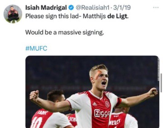 Realisiah1's tweet photo. All four of them play for Manchester United now! 

Puzzle completed, God is good! 🙏🏽🔴✅ https://t.co/D8BprgpTO1