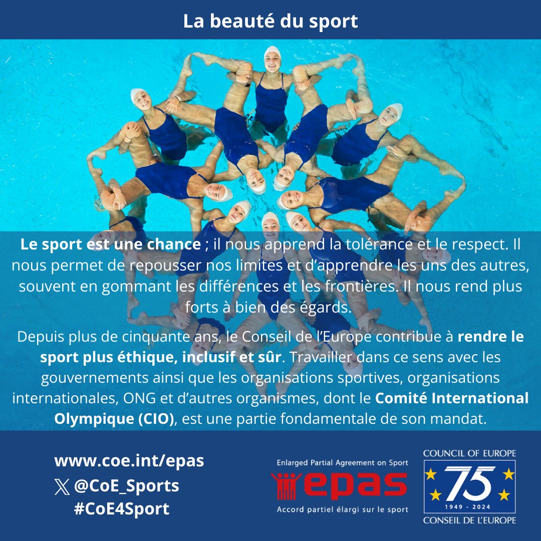À la veille des Jeux Paralympiques de #Paris2024, revenez sur notre série et découvrez les valeurs communes de la Charte européenne du sport du <a href="/CoE_fr/">Conseil de l'Europe</a> et de la Charte olympique <a href="/iocmedia/">IOC MEDIA</a> 

➡️ go.coe.int/St2hM

#CoE4Sport