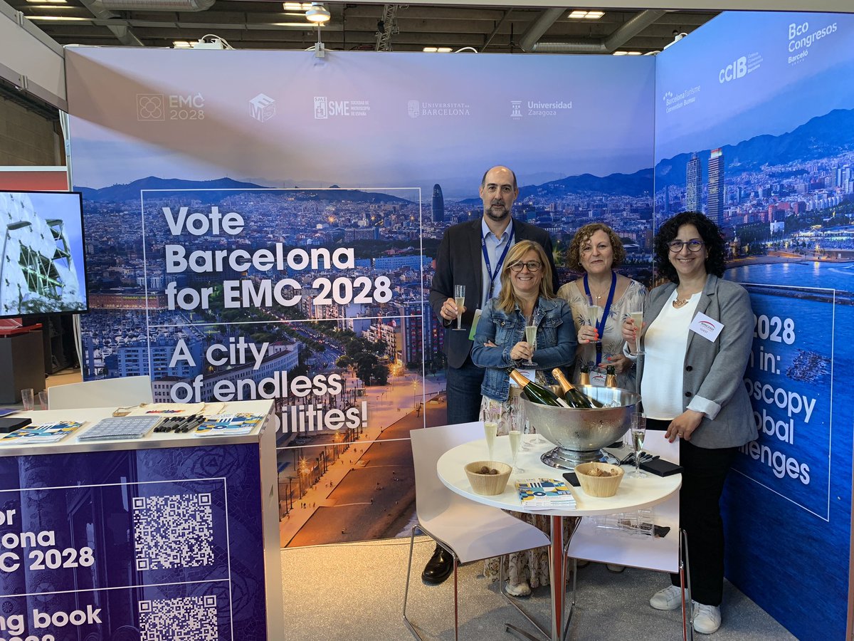 Francesca Peiró (@francesca_peiro) on Twitter photo Many thanks to <a href="/Barcelona_BCB/">Barcelona Convention Bureau</a> for sponsoring a taste of “cava, catanies and carquinyoli” to promote our bid to host EMC2028 at <a href="/CCIB_Forum/">CCIB / Centre de Convencions Internacional de BCN</a> Barcelona #EMC2024. <a href="/ccitub/">CCiTUB</a> <a href="/In2Ub/">IN2UB</a> <a href="/Elecmi_ICTS/">Elecmi</a>
Fingers crossed for tomorrow 🤞🏼🤞🏼 Many thanks to <a href="/Barcelona_BCB/">Barcelona Convention Bureau</a> for sponsoring a taste of “cava, catanies and carquinyoli” to promote our bid to host EMC2028 at <a href="/CCIB_Forum/">CCIB / Centre de Convencions Internacional de BCN</a> Barcelona #EMC2024. <a href="/ccitub/">CCiTUB</a> <a href="/In2Ub/">IN2UB</a> <a href="/Elecmi_ICTS/">Elecmi</a>
Fingers crossed for tomorrow 🤞🏼🤞🏼