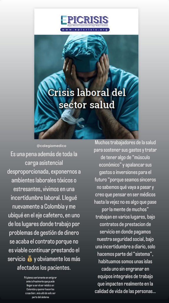 instagram.com/stories/dracev… <a href="/MinSaludCol/">MinSalud Colombia 🇨🇴</a> <a href="/infopresidencia/">Presidencia Colombia 🇨🇴</a> <a href="/petrogustavo/">Gustavo Petro</a> <a href="/asocientificas/">Asociación Colombiana de Sociedades Científicas</a> <a href="/ColegioMedicoCo/">Colegio Médico Colombiano</a>