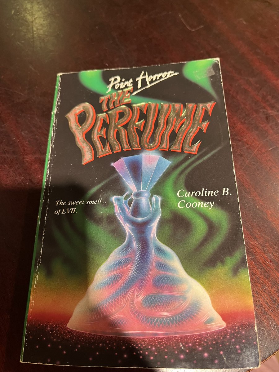Leighton Martin (@serleighton) on Twitter photo <a href="/PointHorrorPod/">Don't Point That Horror At Me</a> finished Trick or Treat and The Babysitter II, and on to The Perfume. I’m a handful of pages in and the main character is INSANE. Crippled entirely by existential dread. It’s already wondrous 😂 <a href="/PointHorrorPod/">Don't Point That Horror At Me</a> finished Trick or Treat and The Babysitter II, and on to The Perfume. I’m a handful of pages in and the main character is INSANE. Crippled entirely by existential dread. It’s already wondrous 😂