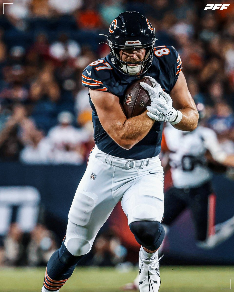 PFF CHI Bears (@pff_bears) on Twitter photo The highest graded rookie TE this preseason:
Brenden Bates - 85.8 ๐ป The highest graded rookie TE this preseason:
Brenden Bates - 85.8 ๐ป