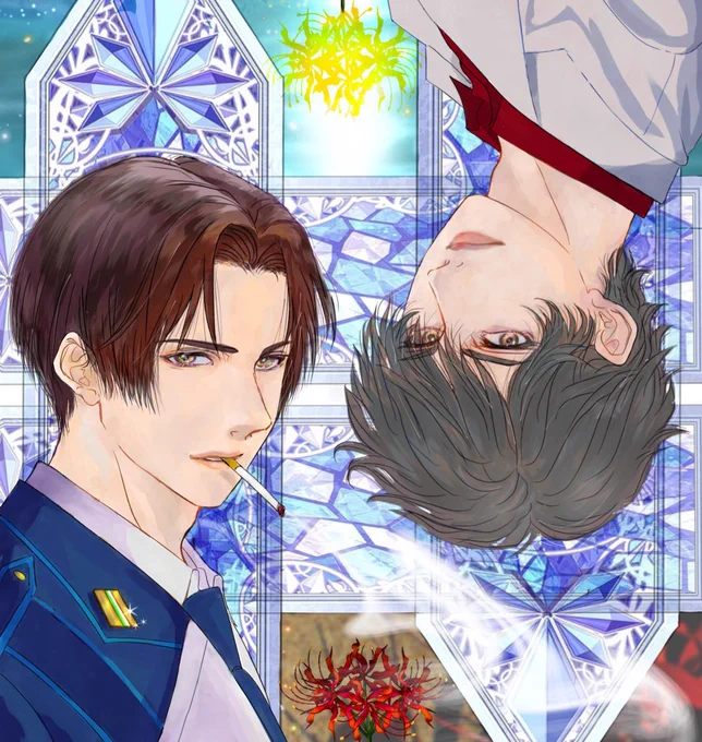 #独学でここまで成長したからお前もがんばれ三年前のカラーを見つけてしまいまして。当時は満足してたけど、今見ると。。。全体的にごつい。アイビス指勢で小さなスマホに描きこんでました。2021年10月→2024年8月#これがこう#画力ビフォーアフター#イラスト#ART祭 