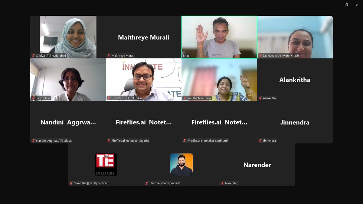 MaithreyeM's tweet photo. Attended an insightful session at the @TiEHyderabad  Bootcamp’s Entrepreneurship Development Program! 

It was an informative experience, especially with @BhatDittakavi , the CEO of AI4ICPS, sharing his expertise. 
#miracleme #Entrepreneurship #Technology #TiEBOOTCAMP #ChatGPT https://t.co/rPH43y0Uws