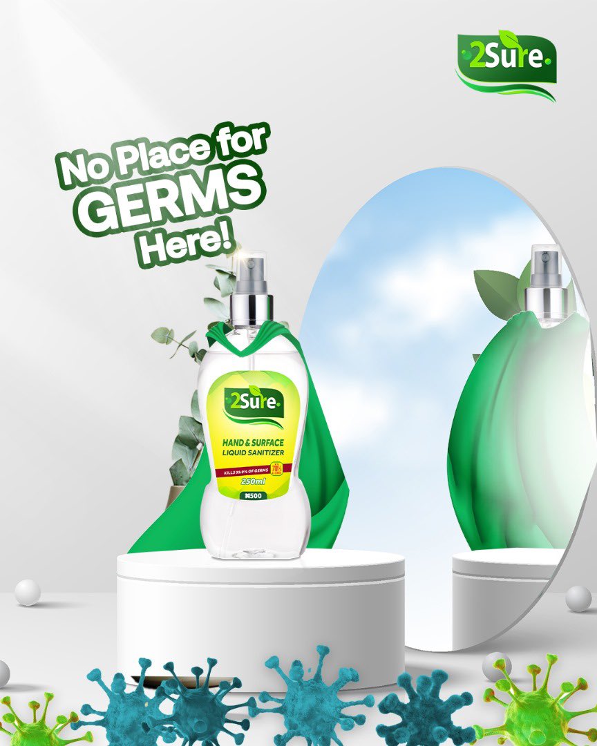 2SureNG's tweet photo. Reporting for duty: It's the Super Sanitizer!
#Be2Sure
#LiveWellEveryday https://t.co/cEoD3nhIWG