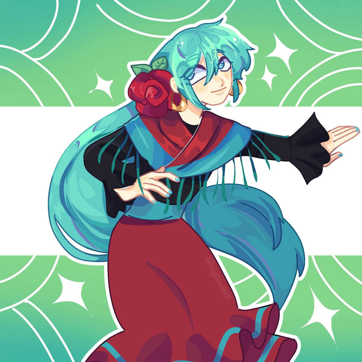 ANDALUSIAN MIKU!!! 🐂🐂🐂🗣️🗣️

#rkgk #miku