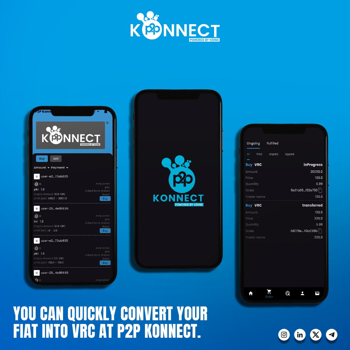 Blocklabtech's tweet photo. Quickly convert your fiat into VRC at P2P Konnect. Fast, secure, and seamless transactions await you!
#VZone #P2PConnect #VZoneSolutions #CryptoTrading #Cryptocurrency #ComingSoon #BuyCrypto #SellCrypto #DirectBuying #VRC #EthereumETF #BlackRock https://t.co/Dkj68pE9ph