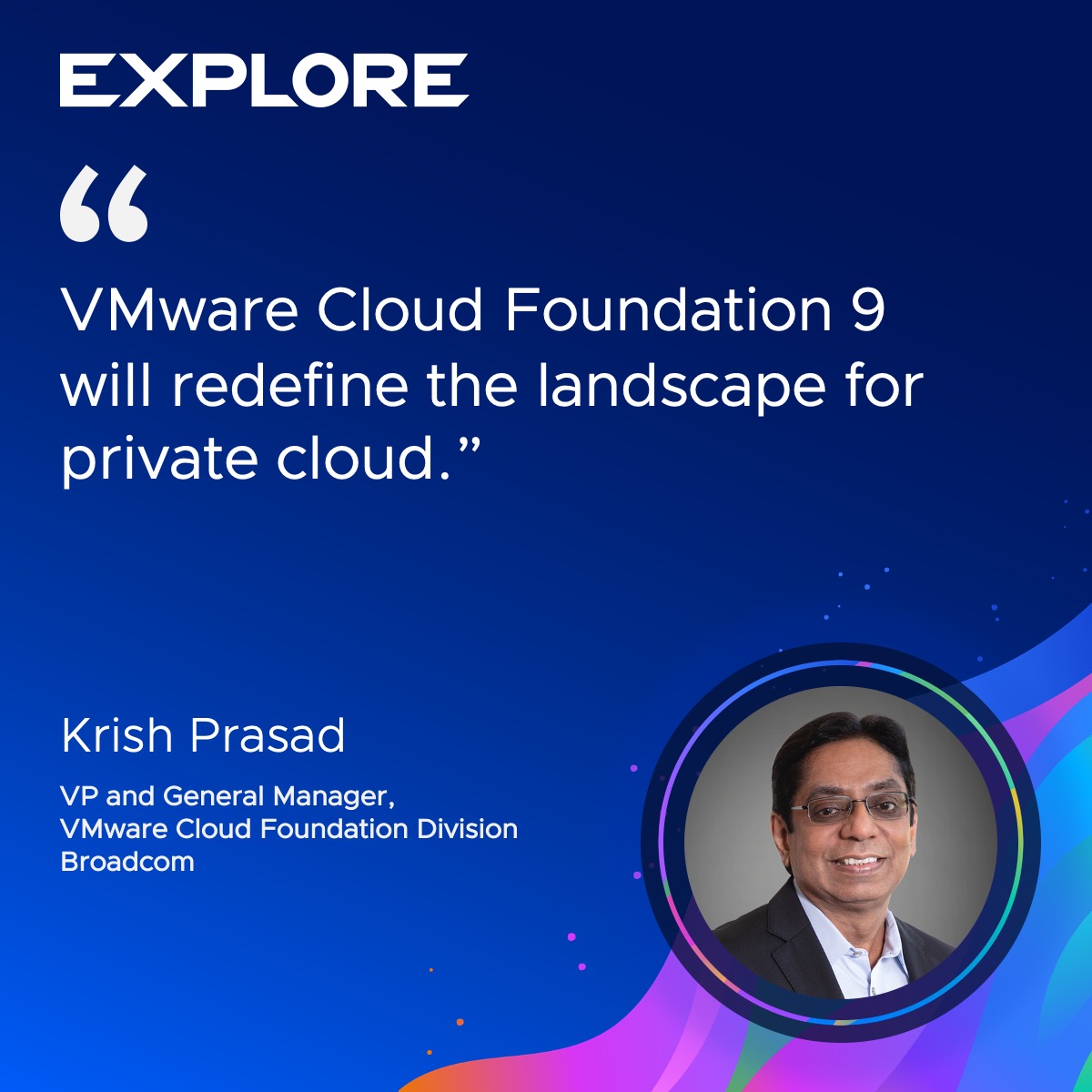 Today at #VMwareExplore, we are unveiling @VMwareVCF 9, the industry’s first private cloud platform to deliver public cloud scale and agility with private cloud security, resilience and performance, and low overall total cost of ownership. 

news.broadcom.com/releases/vmwar…