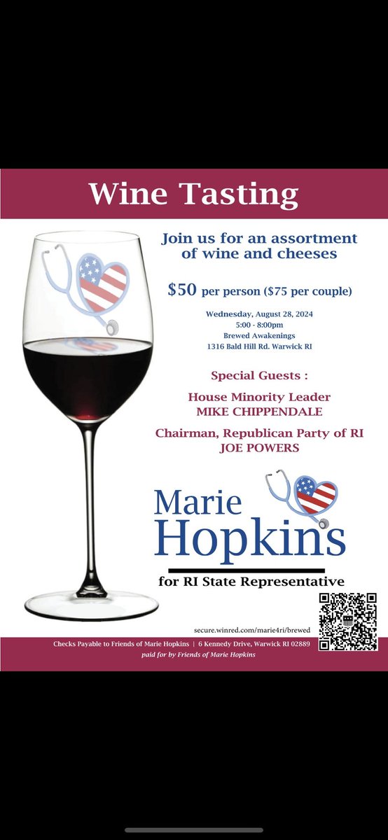 warwickrigop's tweet photo. Join Marie Hopkins Marie4RI candidate for House District 21 Warwick tomorrow! https://t.co/1qLuwBT0pR