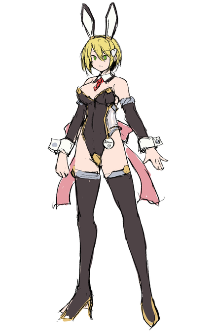 来月描く予定のアリアナさんバニー潜入形態 