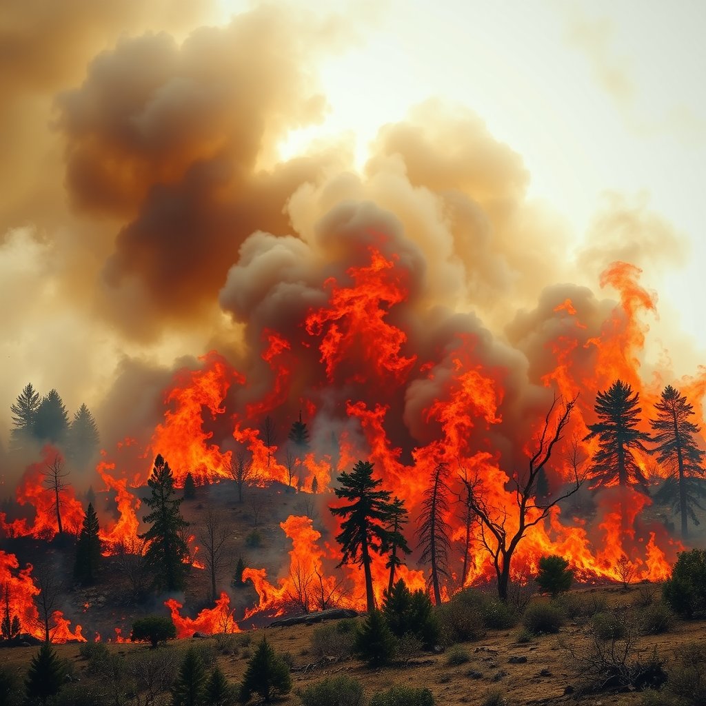 Climate change increases wildfire risk by creating hotter conditions that:
Dry out vegetation, making it more flammable
Extend fire seasons
Promote pest outbreaks that kill trees
Alter precipitation patterns, leading to longer dry spells