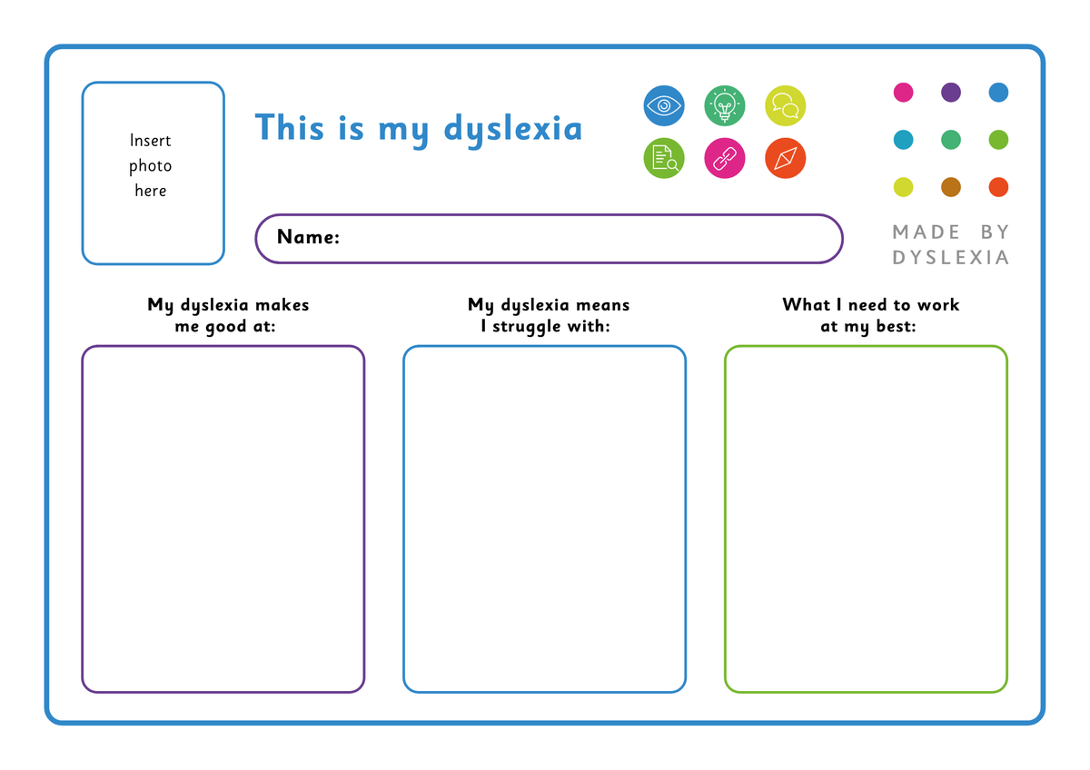 kate_griggs's tweet photo. Heading back after a summer of fun can be tough, especially with a new teacher who doesn’t know your dyslexic strengths yet. Fill out your Dyslexic Thinking passport and share it with a smile! 😄

Child's passport: https://t.co/DjM6zluJ52
Teenage passport: https://t.co/HFBxXtfQSi https://t.co/WHjPBDaZ5D