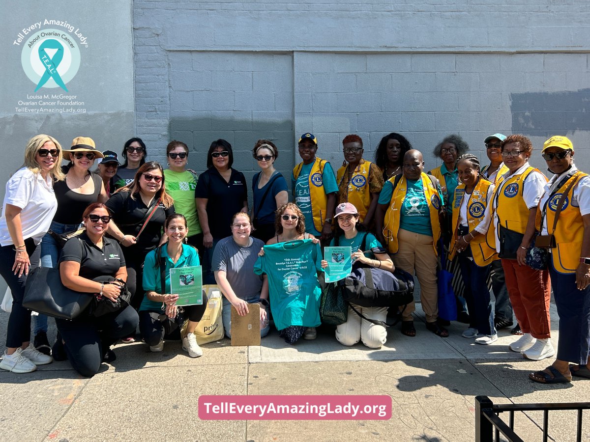 Thank you <a href="/lionsclubs/">Lions International</a> , <a href="/TurnTownsTeal/">TurnTheTownsTeal</a>,  <a href="/TDBank_US/">TD Bank</a>, and <a href="/nfbid/">North Flatbush Avenue BID</a> in assisting Tell Every Amazing Lady® in tying teal ribbons all of the way down 5th Avenue and Flatbush! Visit telleveryamazinglady.org/ovarian-cancer/ to learn more. #TellEveryAmazingLady #TEALWalk