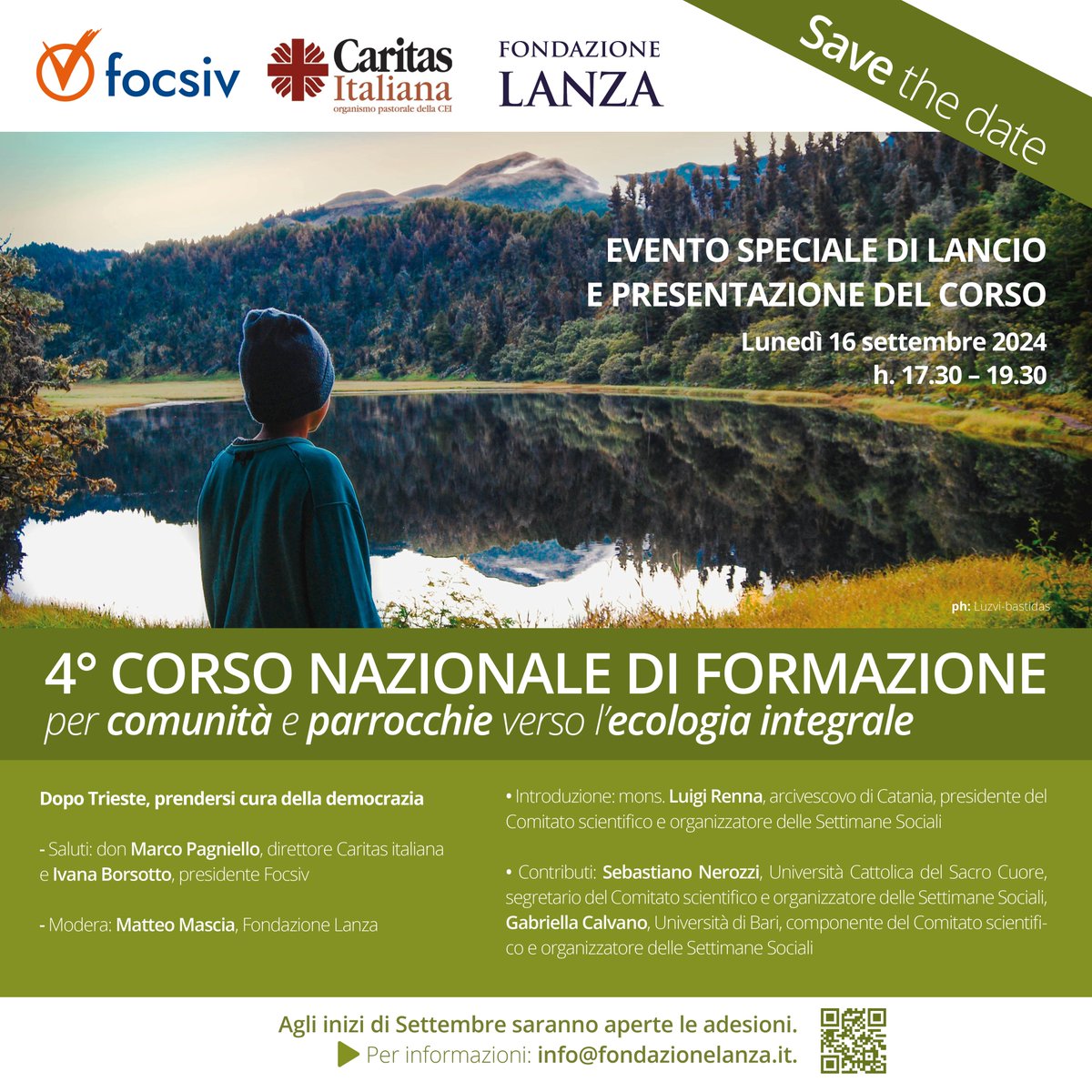 FOCSIV's tweet photo. ๐ข๐๐๐๐๐๐ฬ ๐๐ ๐๐๐๐๐๐๐๐๐: evento speciale di lancio e presentazione del ๐๐ผ๐ฟ๐๐ผ ๐ป๐ฎ๐๐ถ๐ผ๐ป๐ฎ๐น๐ฒ ๐ฑ๐ถ ๐ณ๐ผ๐ฟ๐บ๐ฎ๐๐ถ๐ผ๐ป๐ฒ ๐ฎ๐น๐น'๐๐ฐ๐ผ๐น๐ผ๐ด๐ถ๐ฎ ๐๐ป๐๐ฒ๐ด๐ฟ๐ฎ๐น๐ฒ promosso da @FondazioneLanza, @CaritasItaliana e #Focsiv
#ecologiaintegrale https://t.co/ZRDBXzgKgD