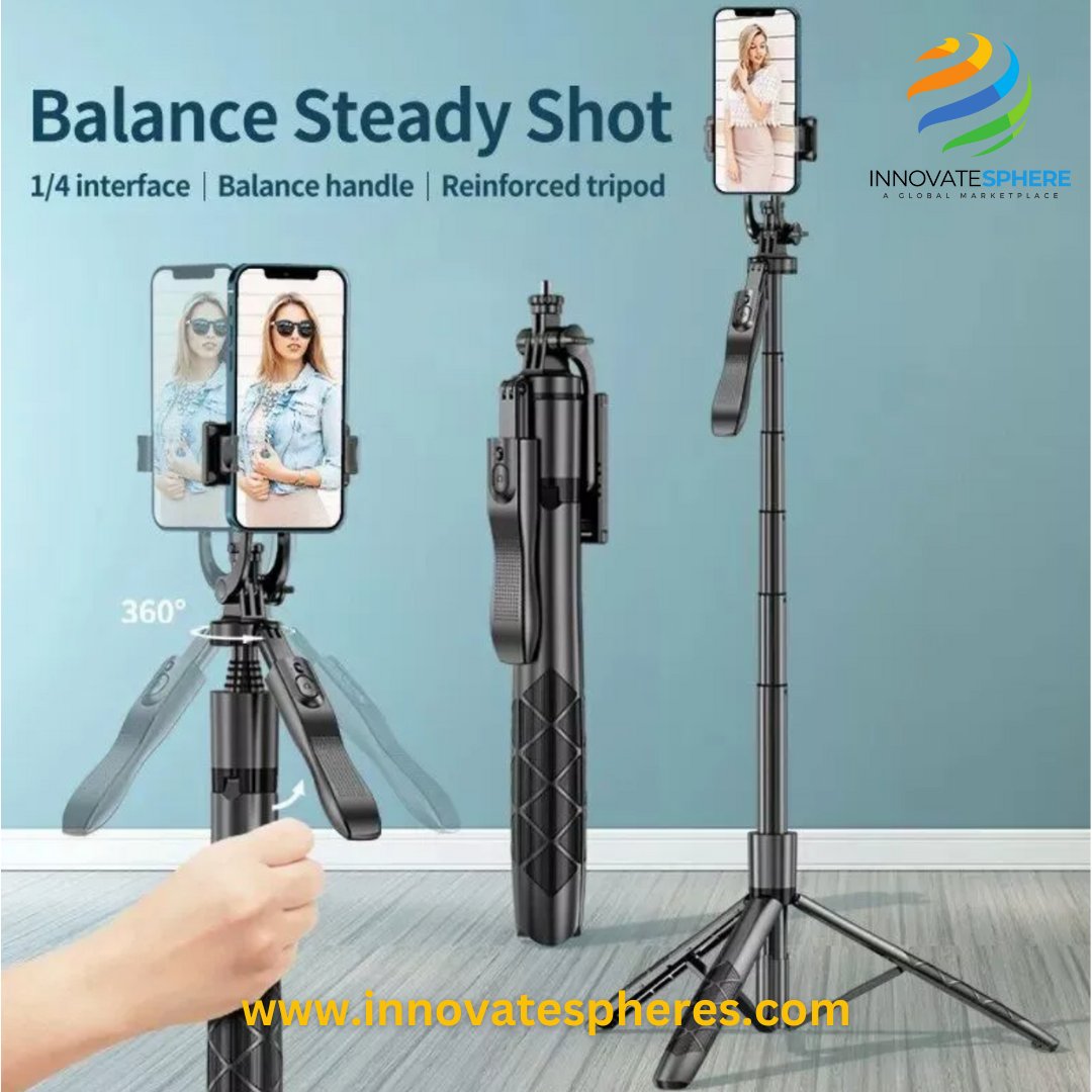 spheresinnovate's tweet image. Level up your selfie game! 📸✨ With Innovate Spheres' Wireless Selfie Stick Tripod Stand, capture the perfect shot hands-free using Bluetooth. 😎👍 

#InnovateSpheres #SelfieStick #BluetoothMagic #PhotoPerfect #TravelEssentials #CaptureTheMoment