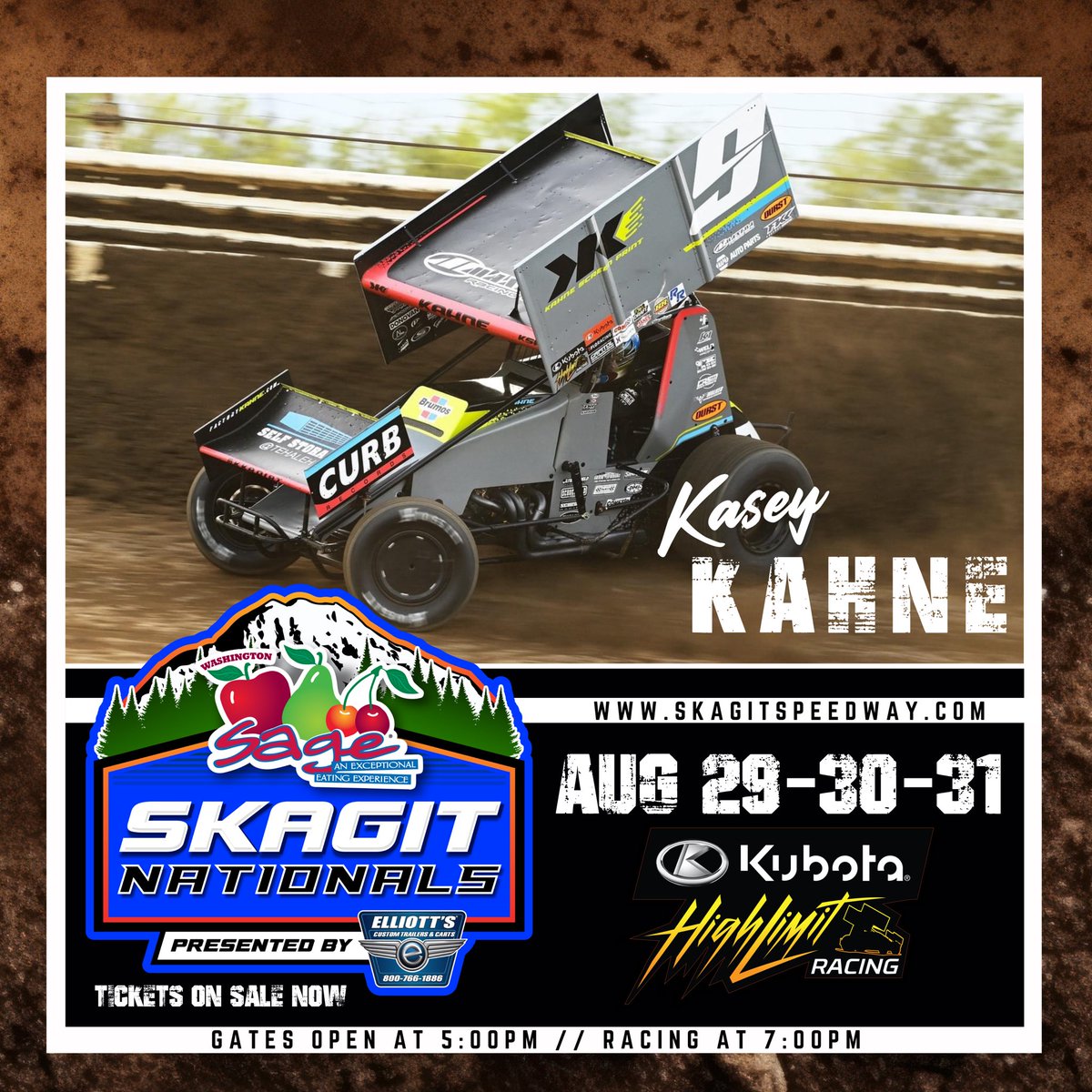 We’re closing in on 48 hours until the first green flag laps of the inaugural High Limit show at Skagit Speedway!

It all starts on Thursday, Aug 29th. 

The @SageFruit Skagit Nationals presented by <a href="/ElliottsTrailer/">Elliott's Custom Trailers & Carts</a> featuring <a href="/HighLimitRacing/">High Limit Racing</a> 

Get your tickets now!