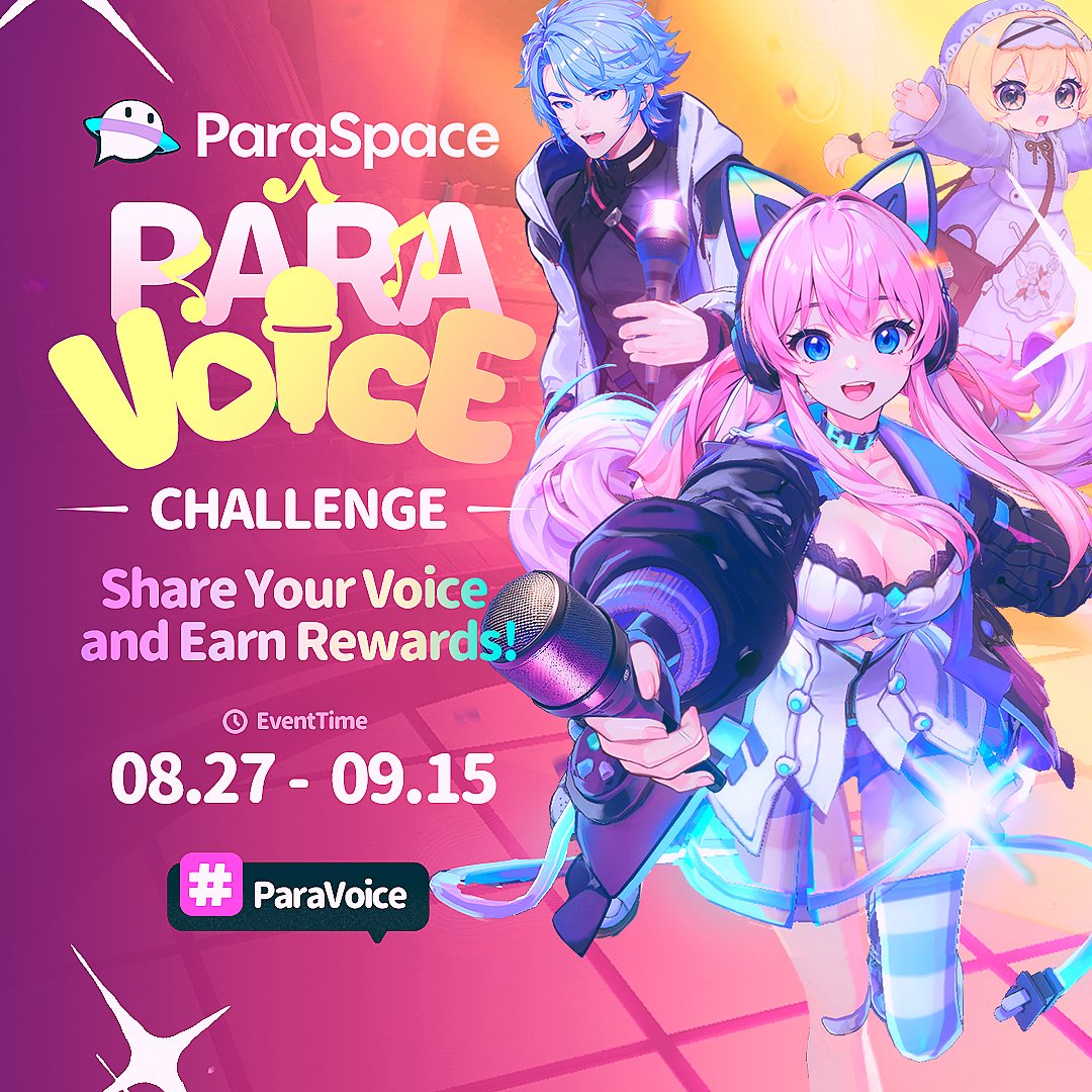 theParaSpace's tweet photo. 🎶 Showcase Your Voice in the ParaVoice Challenge! 🎶
Record and share your performance to win $50 Amazon gift cards and more! 🏆
📝 Register here: https://t.co/ilaOCyIQif
👉 Details: https://t.co/jwlWMs3ADa
#ParaSpace #ParaVoice #singingchallenge #rewards #music #event https://t.co/FTVIskHTtS
