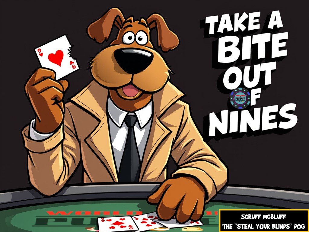 WSOPonSOL's tweet photo. GM Pups! βοΈπΆ
You've heard of Scruff "The Crime Dog" McGruff. The Dog who likes to "Take a Bite Out of Crime."
Pups look up to him! π
However, there is one pup who's in a lane of his own...
Scruff "The Steal Your Blinds Dog" McBluff
"Take a Bite Out of Nines"
#Cryptoker