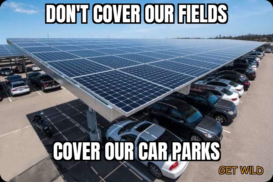 mitchellsnik's tweet photo. Before we take up countless acres of land with solar panels, put them on every car park, library, school, supermarket, office block ,warehouse and home let the people produce their own power.  #solar https://t.co/5juGIdh6BM