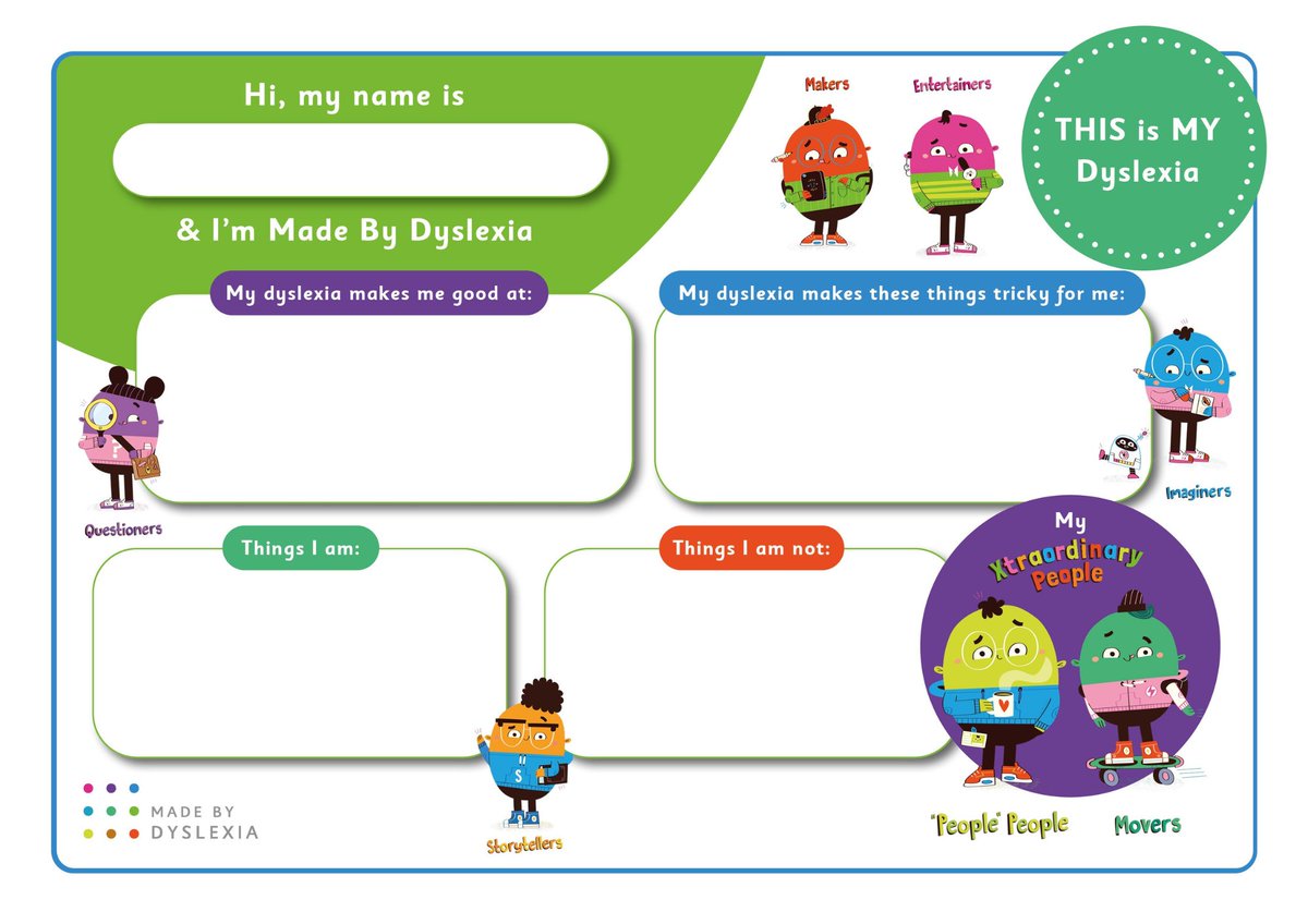 MadeByDyslexia's tweet image. Heading back after a summer of fun can be tough, especially with a new teacher who doesn’t know your dyslexic strengths yet. Fill out your Dyslexic Thinking passport and share it with a smile! 😄

Child&apos;s passport: madebydyslexia.org/wp-content/upl…
Teenage passport: madebydyslexia.org/wp-content/upl…