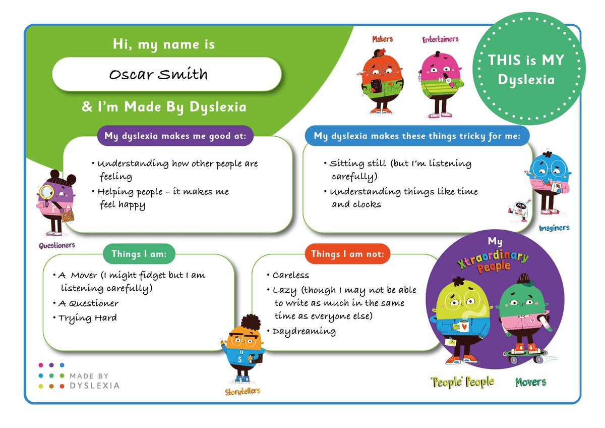 MadeByDyslexia's tweet image. Heading back after a summer of fun can be tough, especially with a new teacher who doesn’t know your dyslexic strengths yet. Fill out your Dyslexic Thinking passport and share it with a smile! 😄

Child&apos;s passport: madebydyslexia.org/wp-content/upl…
Teenage passport: madebydyslexia.org/wp-content/upl…