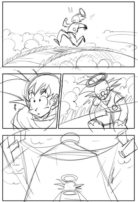 2ページ目/新しい漫画を制作中。#孫悟空 #ドラゴンボールZ #ドラゴンボール #Goku #DragonBall #DragonBallZ #蛇姫 #hebihime
