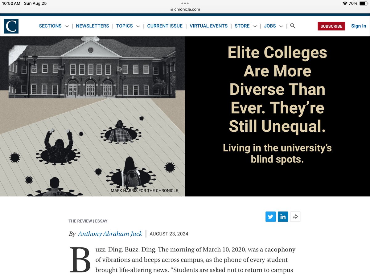 tony_jack's tweet photo. Excited to share #CLASSDISMISSED in the @chronicle ahead of #ChronFest. Check it out. #FirstGen @PrincetonUPress https://t.co/t8Uc7rppLN https://t.co/64NaUcoFDW