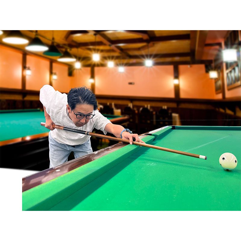 ビリヤード用 おきやはぎ矢作さんが開発したビリヤード専用メガネが発売になりました