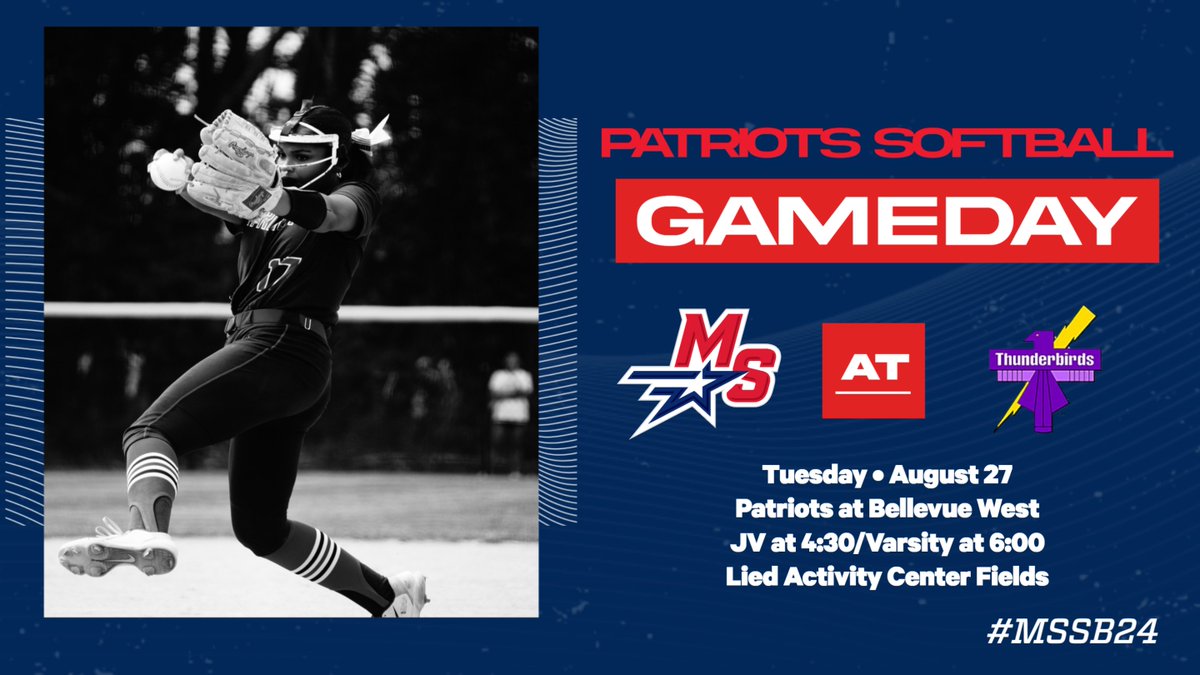 MS Patriots Softball (@mspatriotssb) on Twitter photo Back to the dirt tonight in Bellevue! Looking forward to our challenge against <a href="/Tbird_softball/">Bellevue West Softball</a>! #MSSB24 Back to the dirt tonight in Bellevue! Looking forward to our challenge against <a href="/Tbird_softball/">Bellevue West Softball</a>! #MSSB24