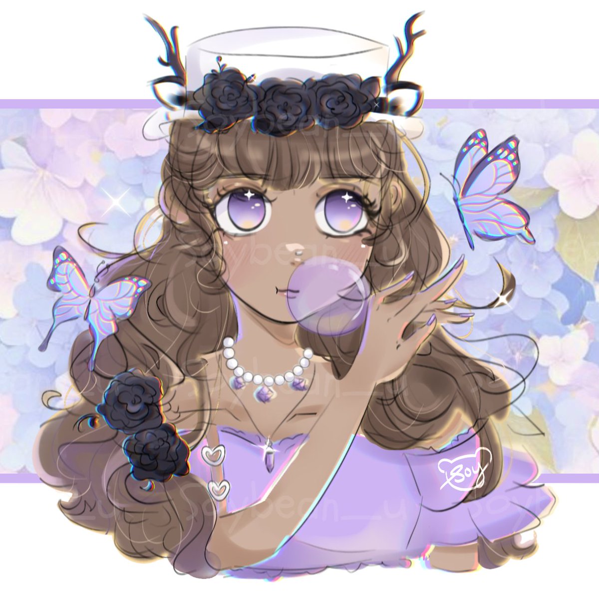 soybean_u's tweet photo. Flowers + Butterflies💜🦋
Entry for #JaxkaeArtContest! ʚїɞ
-
♡ + ⟳ are appreciated!! https://t.co/S3tnU1mqld