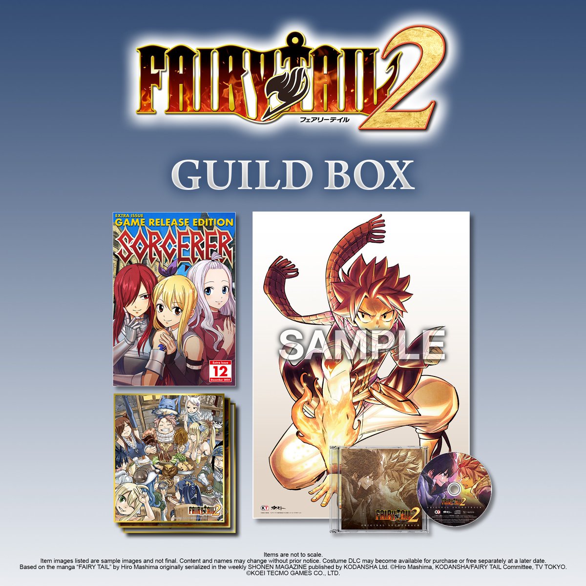 koeitecmoeurope's tweet photo. Pre-orders are now available for the #FAIRYTAIL2 GUILDBOX and COMBO BOX!

Visit KTE Online Shop for more details.

UK - https://t.co/DeQICT34yC
EU - https://t.co/8OWlXR6D5m

#FAIRYTAIL #KTfamily https://t.co/xmkWnGAlfW
