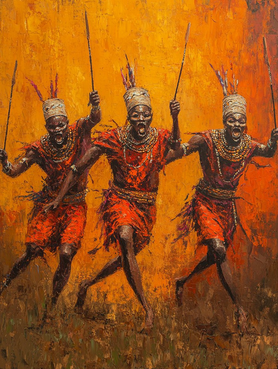 ArtsCoral's tweet photo. Rhythm of the Ancestors: A Dance of Warriors#NFTArt #CulturalHeritage #WarriorDance #DigitalArt #CryptoArt #ArtCollectors #AfricanArt #VibrantTradition #ExpressiveMovement #HeritageArt https://t.co/DHS6e0wtna