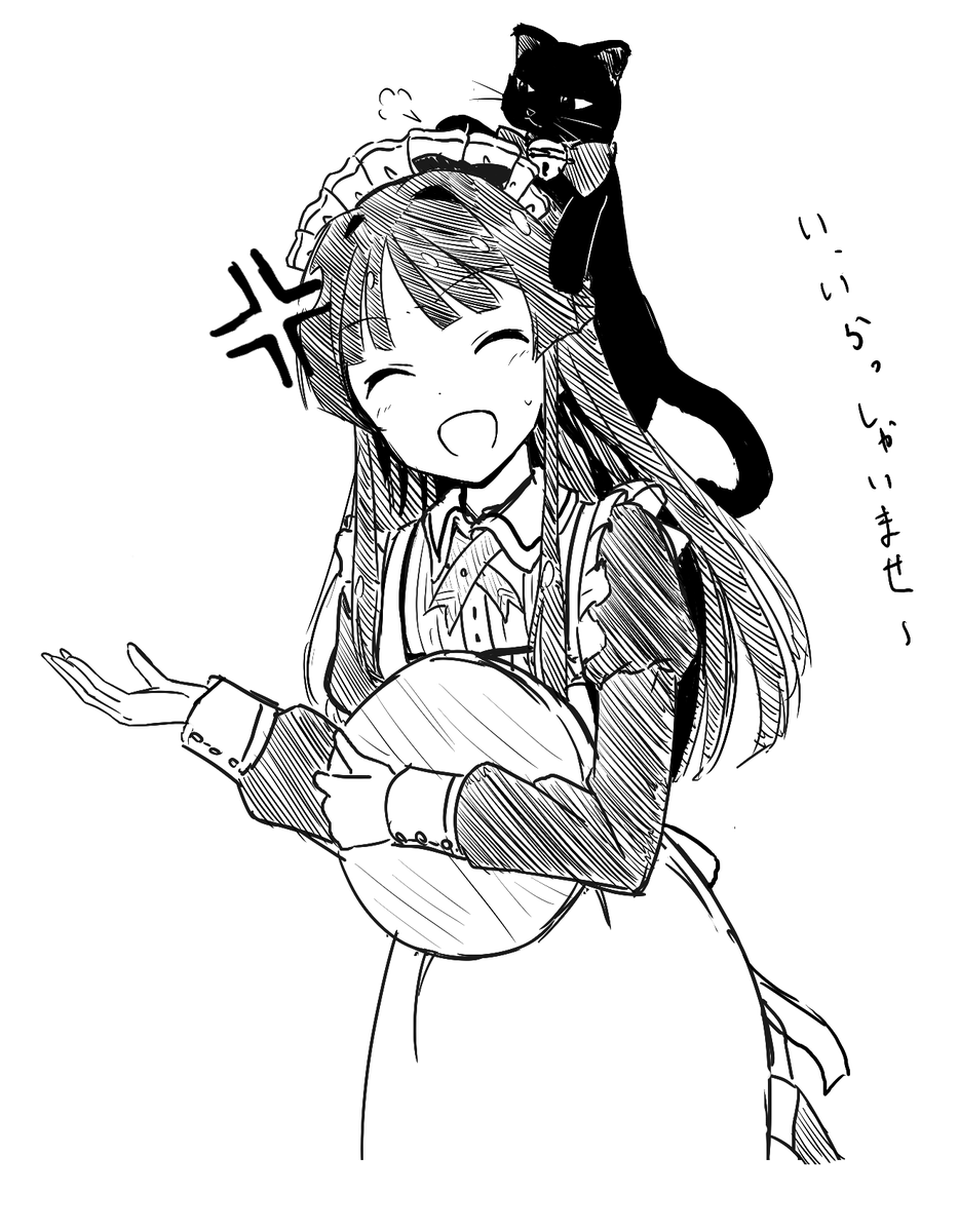 こういう白黒と斜線だけでざっくり塗った描き方好きなんだけど伝わってほしい 