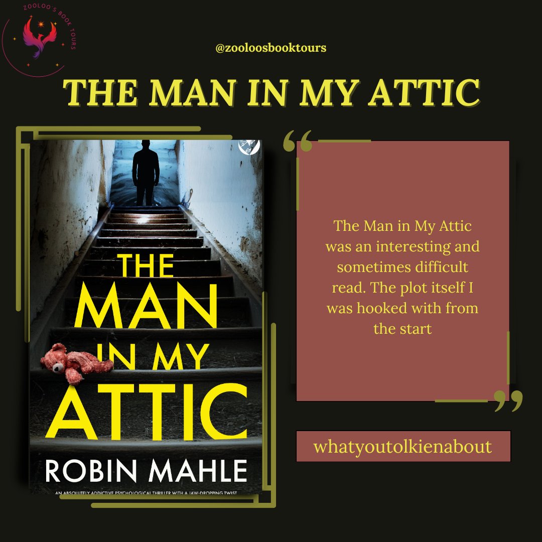 ZooloosBT's tweet photo. Catching up on the #booktour for #TheManInMyAttic we saw posts from @sue74wallace74 @songra28 and @selmccormick ~ You can read all the reviews here ~ https://t.co/OGSlpjPe0y
We will have more posts for you later on today!
#RobinMahle @joffebooks
#ZBT https://t.co/k9kbeOsJJ7