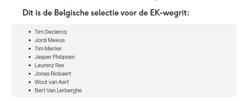 Filipverboven's tweet photo. "Hoeveel sprinters neem je mee naar het EK, Sven?
Sven Vanthourenhout: "Yes"
#Limburg2024 https://t.co/q9R3xtTrvL