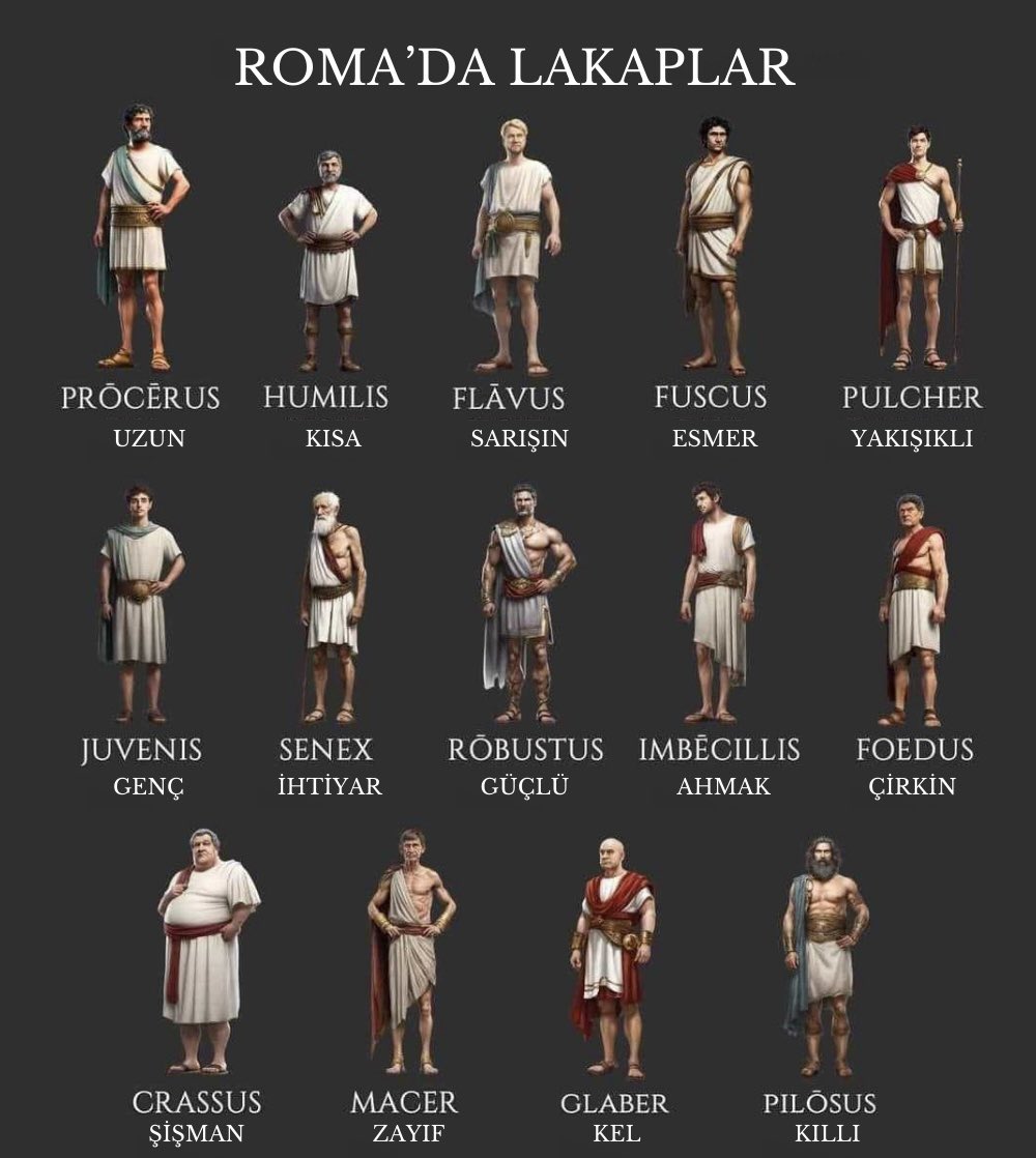 Senin Romalı lakabın ne olurdu? ⚔️