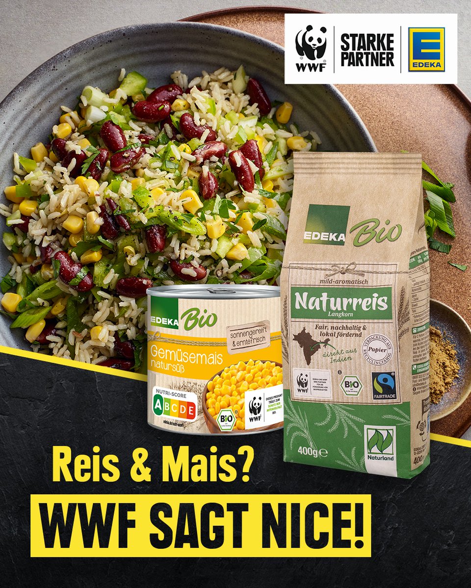 Schon gewusst?  Viele unserer EDEKA Bio Produkte tragen den WWF-Panda. Daran erkennt ihr schnell und einfach, dass sie anerkannte ökologische Standards und zusätzliche Kriterien des WWF erfüllen. Da schmeckt der Salat doch gleich noch besser!