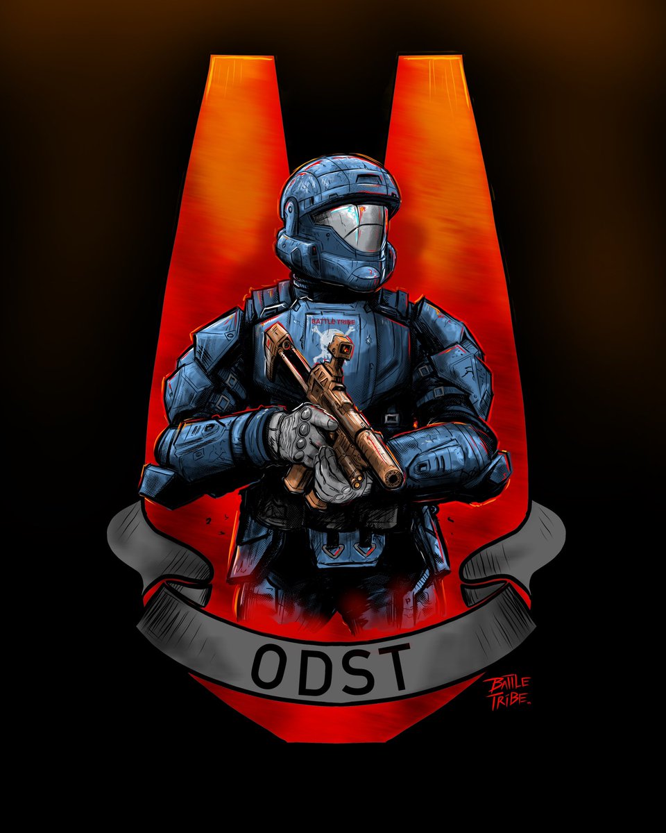 Matt_Rendar's tweet photo. #Halo #ODST Rocking that #fluxdefense Raider 🔥 Some Halo art for your Tuesday. Enjoy 💥 #Battletribe #art https://t.co/N9aAKzsRx1