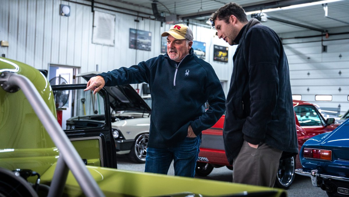 Ringbrothers: “the most exciting thing is the next project”. TG sits down with Jim and Mike Ring to chat 1,000bhp restomods and the future of the industry → top-gear.visitlink.me/Xavs42